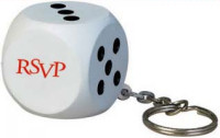 Key Chains: Dice Stress Ball Keychains